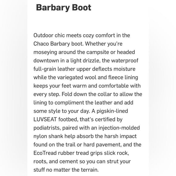 Chaco Barbary Waterproof Boots - Picture 13 of 15